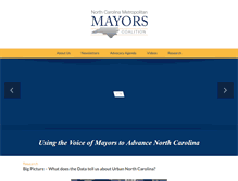 Tablet Screenshot of ncmetromayors.com